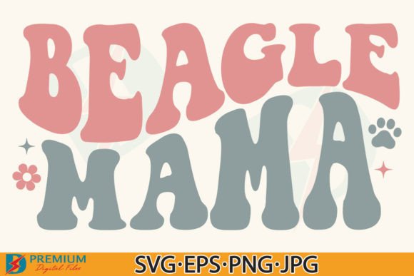 Beagle Mama SVG Graphic Design Asset for T-Shirt Designs and More