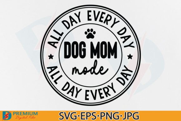 Dog Mom Mode SVG: A Lovable Embroidery Design for Real Projects