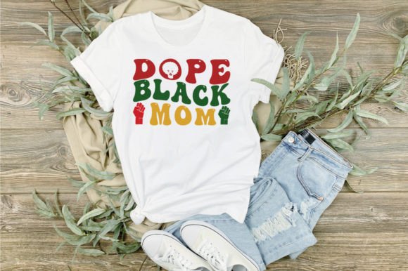 Dope Black Mom Wavy SVG T-Shirt: A Bold Design for Brand Impact