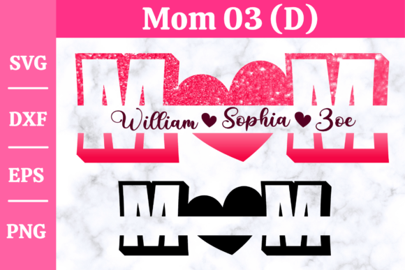 Mothers Day SVG Mom Monogram for Creative Projects