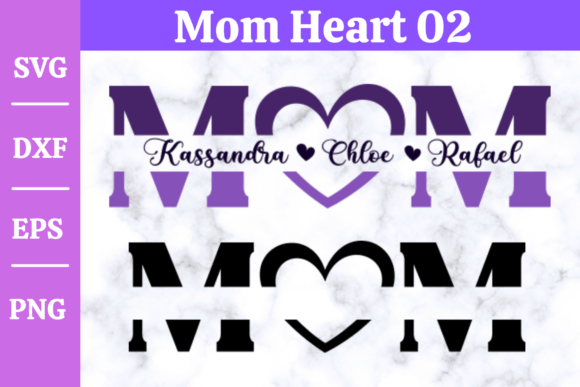 Mothers Day Svg Mom Monogram for Editorial and Web Design