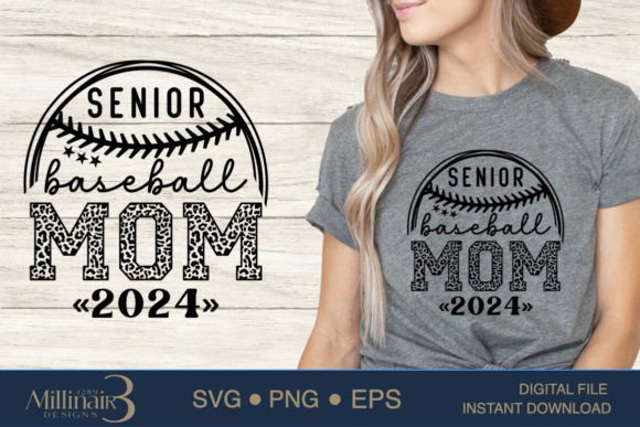 Senior Baseball Mom 2024 SVG PNG Sublima: A Versatile Graphic Design Asset