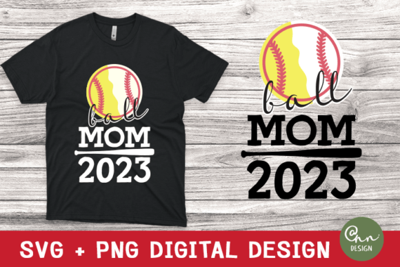 Softball Baseball Mom 2023 Svg: A Graphic Design Asset for T-Shirt Designs and Content Publishing