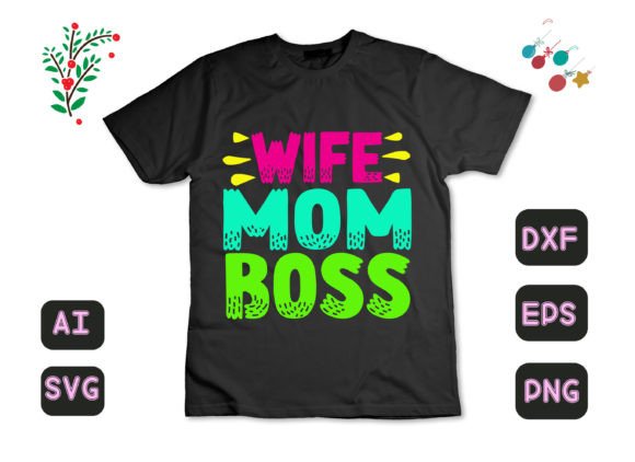 Wife Mom Boss 51: A Graphic Design Asset for Local Business Branding